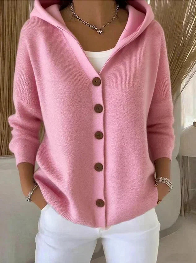 Rocio hooded knit cardigan for women