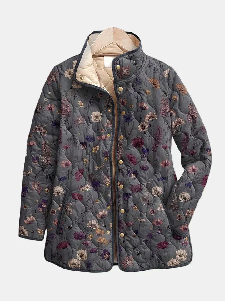 Adeline vintage floral quilted jacket for women
