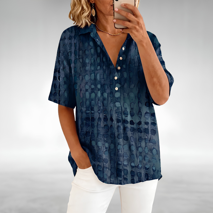 Melody relaxed fit long sleeve top for women