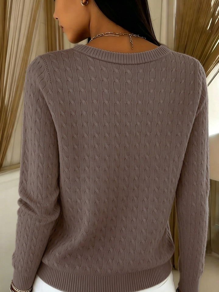 Augustine cable knit button cardigan for women