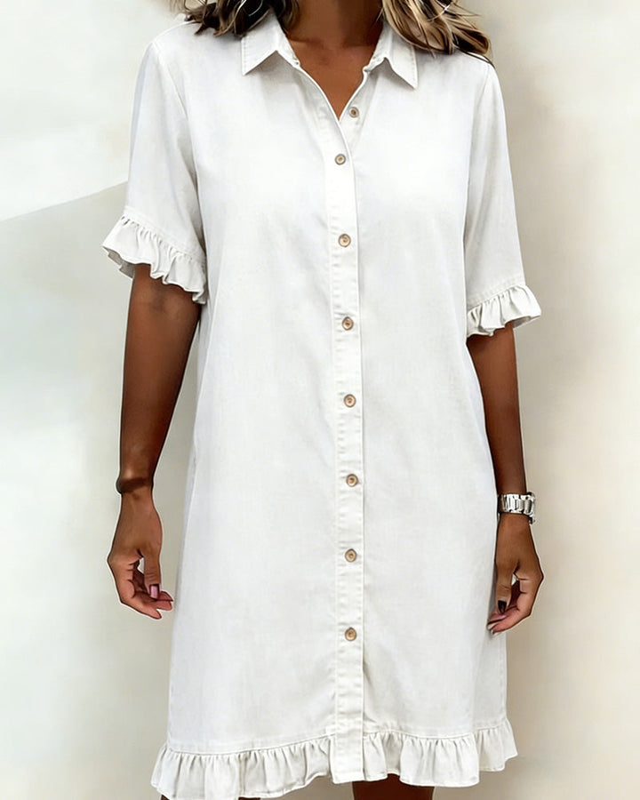 Denim | Smocked Waist Dress