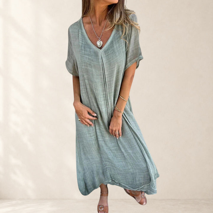 Fiona™ – Elegant Lightweight V-Neck Dress