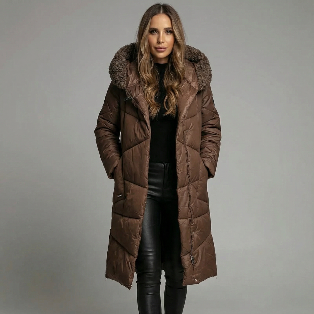 Nami: Luxe Long-Insulated Winter Coat for Ultimate Warmth and Style