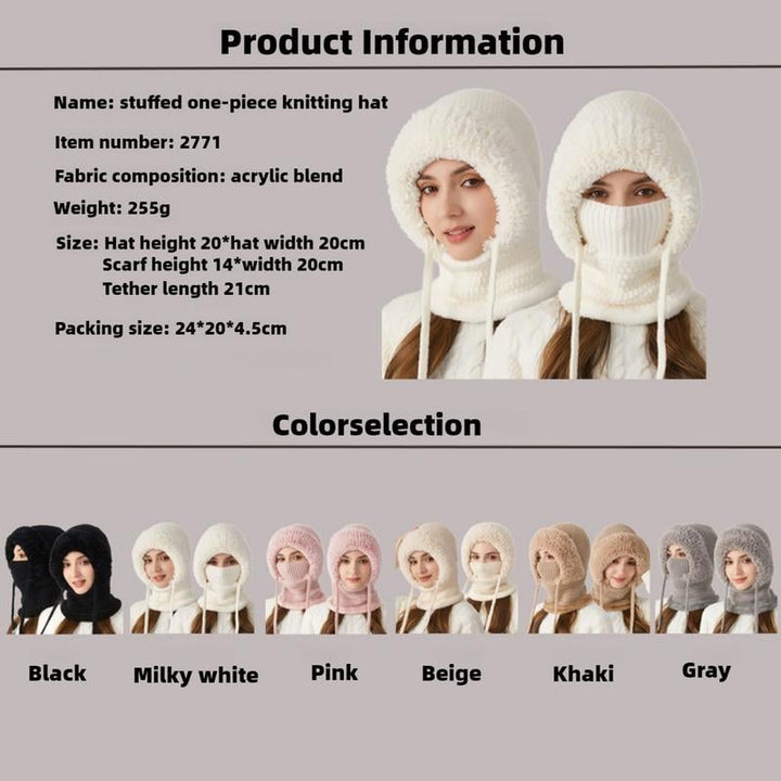 Versatile 3-in-1 Beanie Hat for Women