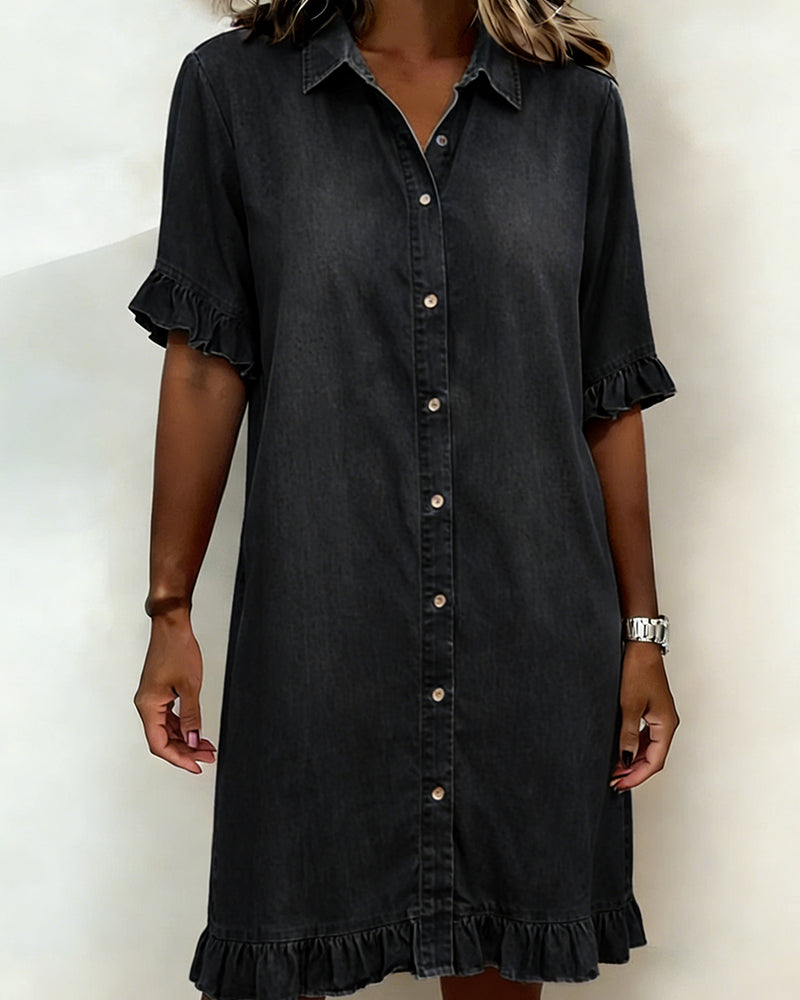 Denim | Smocked Waist Dress