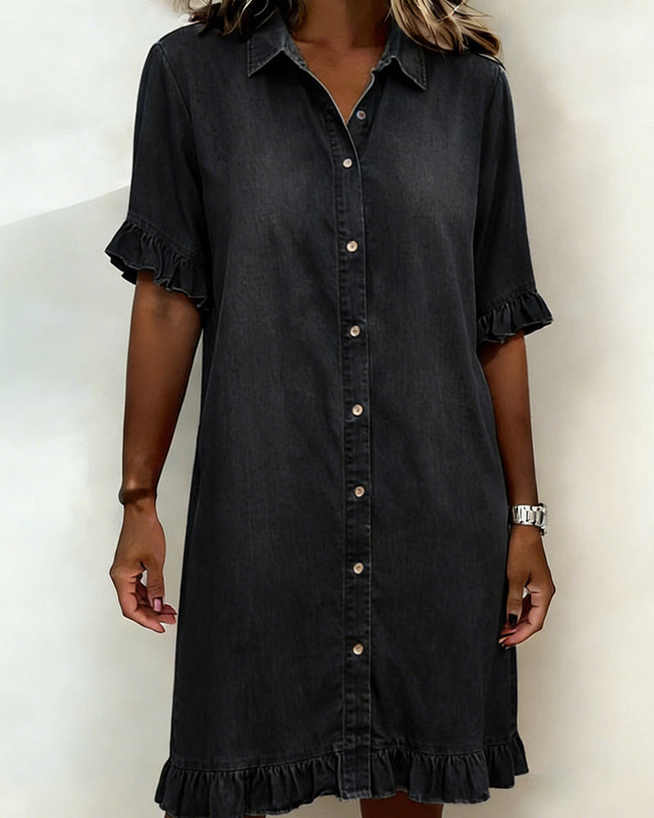 Denim | Smocked Waist Dress