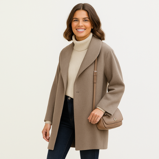 Yvonne™ | Draped Longline Coat
