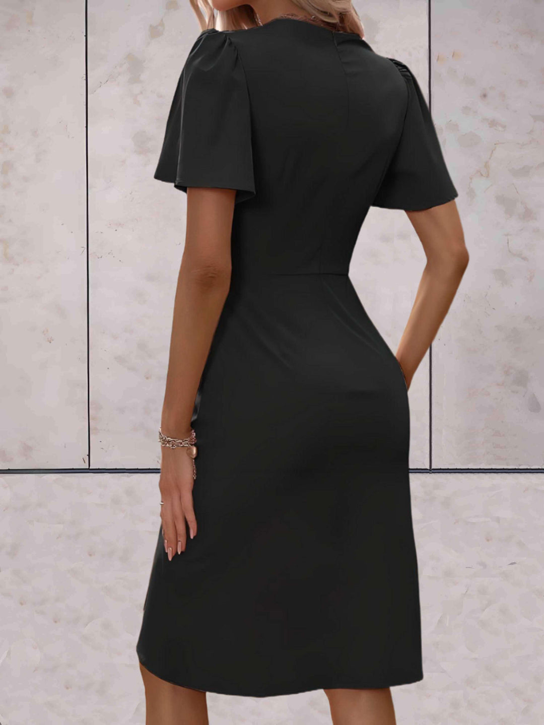 Harper | Elegant Wrap V-Neck Dress