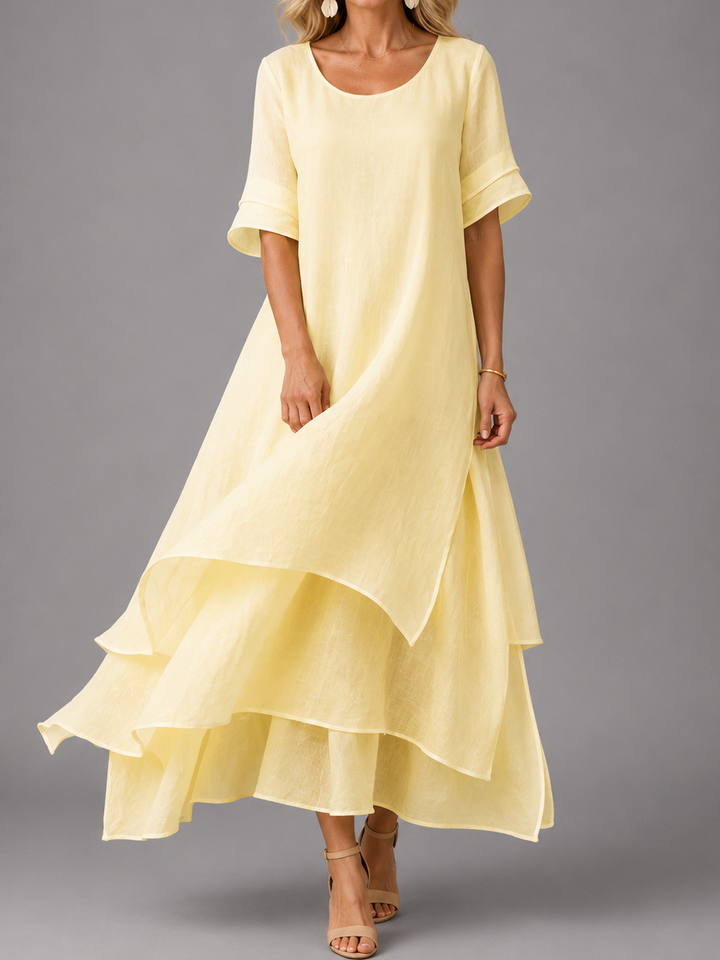 Liora Petite Flowing Grace Maxi Dress