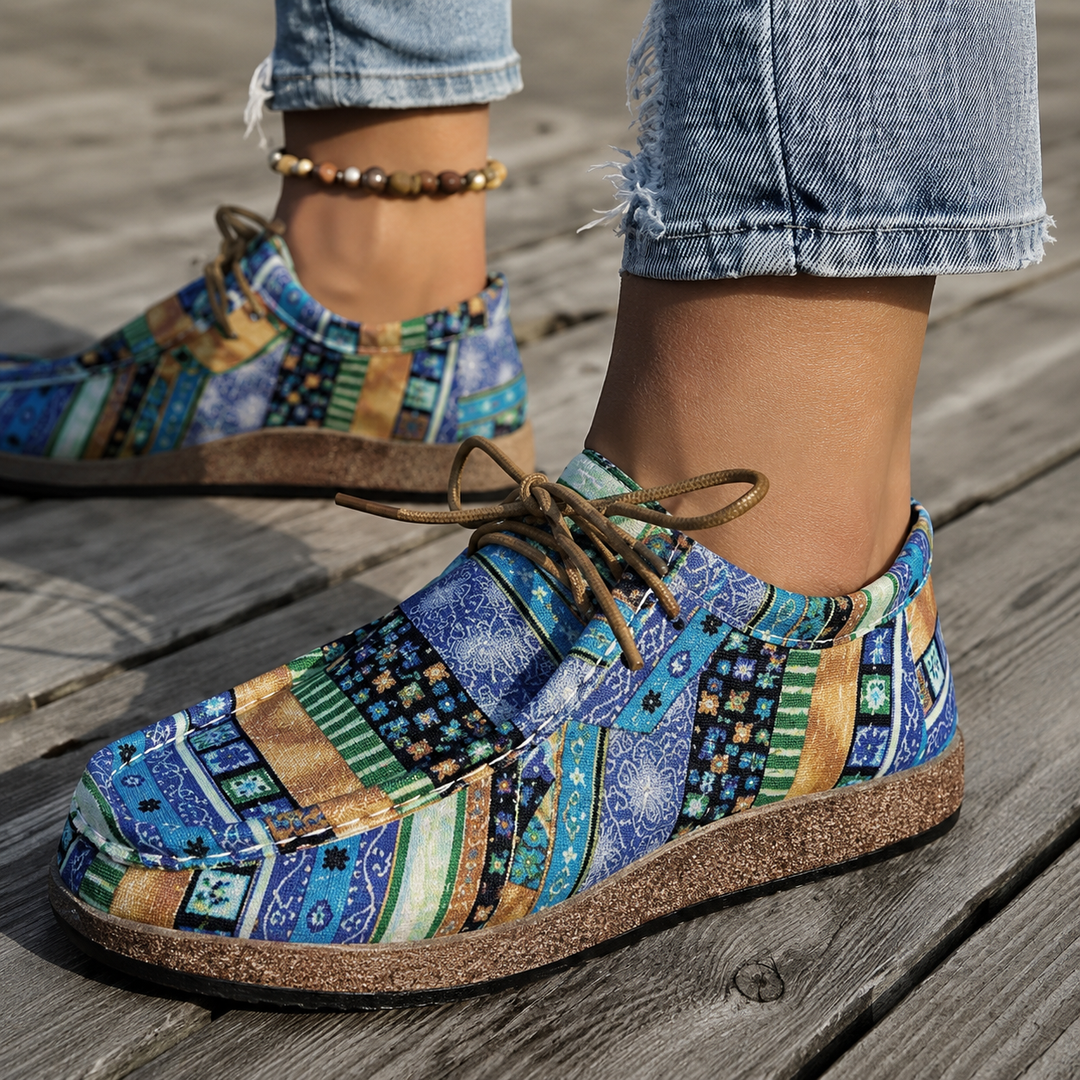 Amara retro canvas comfort sneakers for women