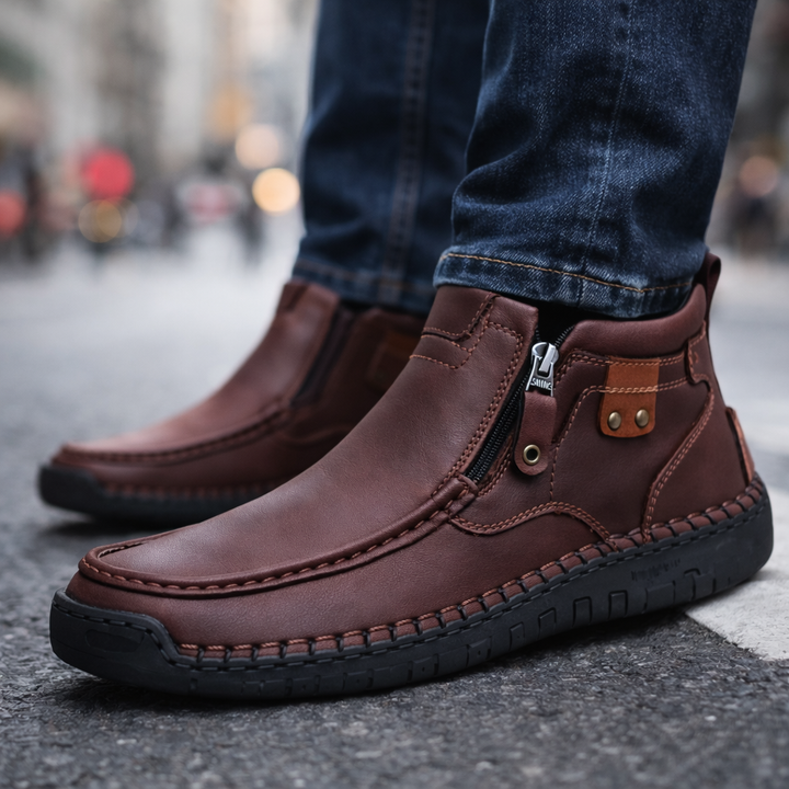 Scott Leather Ankle Boots