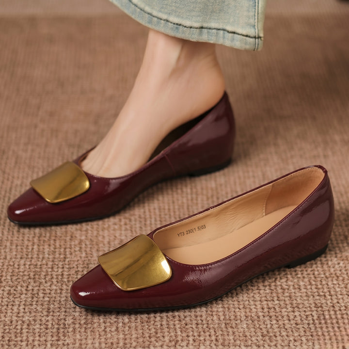 Lorea genuine leather flats for women