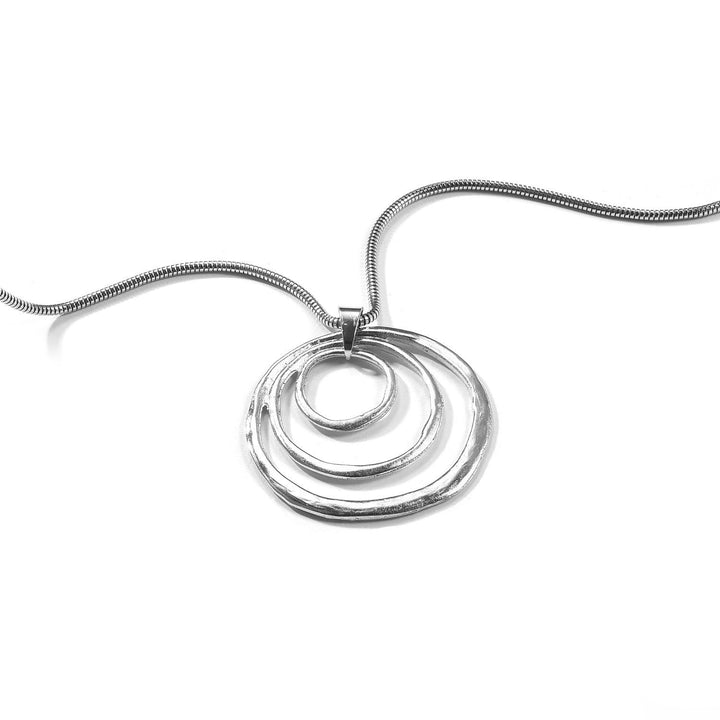 Retro Circle Pendant Necklace