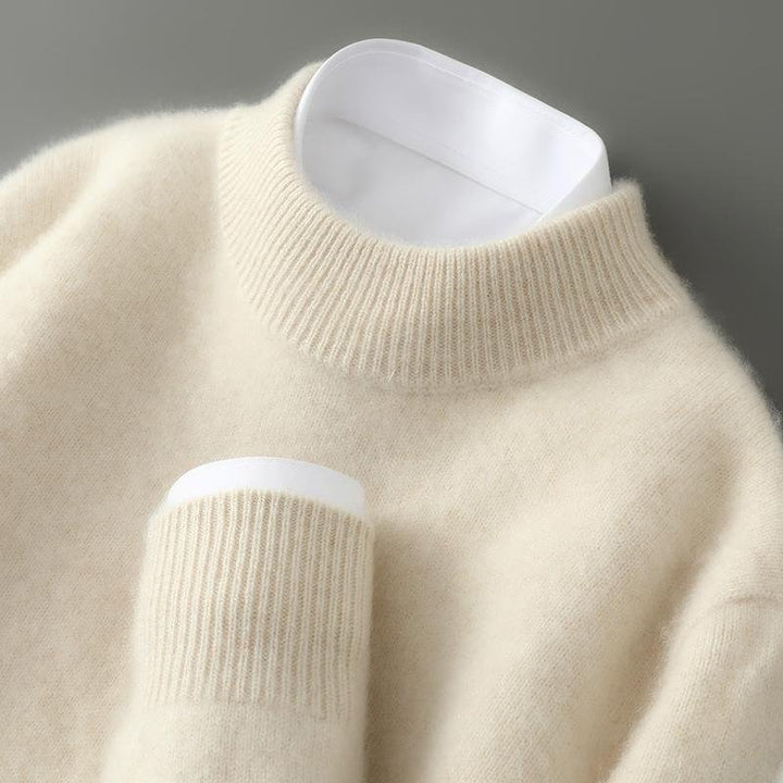 Bellamy cashmere-blend mock neck sweater for women