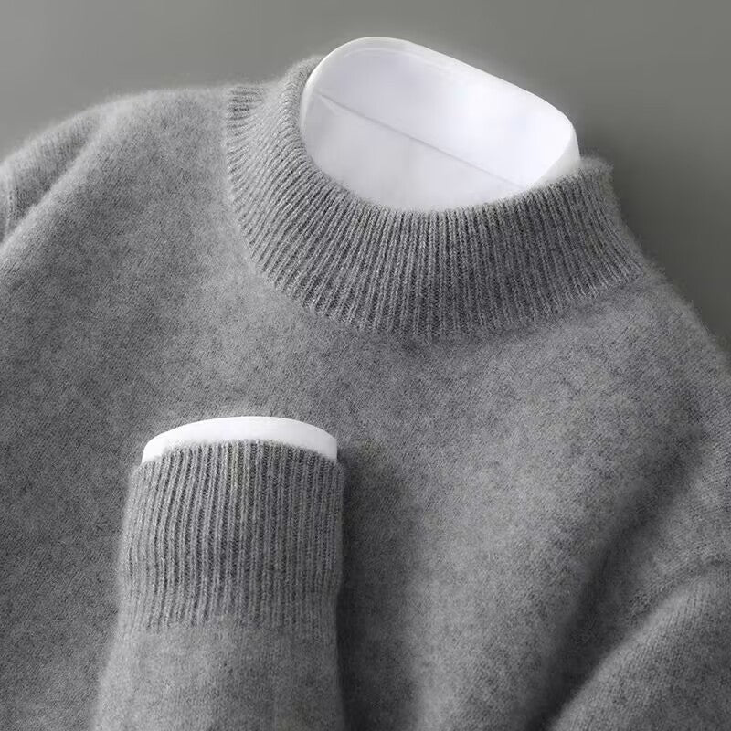 Bellamy cashmere-blend mock neck sweater for women