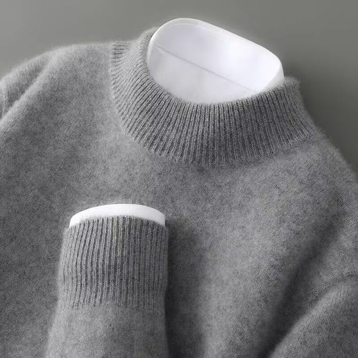 Bellamy cashmere-blend mock neck sweater for women