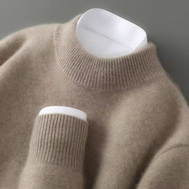 Bellamy cashmere-blend mock neck sweater for women