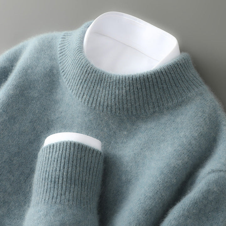 Bellamy cashmere-blend mock neck sweater for women