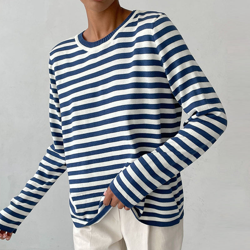 Rowan striped long sleeve top for women