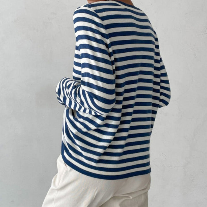 Rowan striped long sleeve top for women