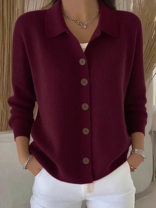 Paloma collared button cardigan for women