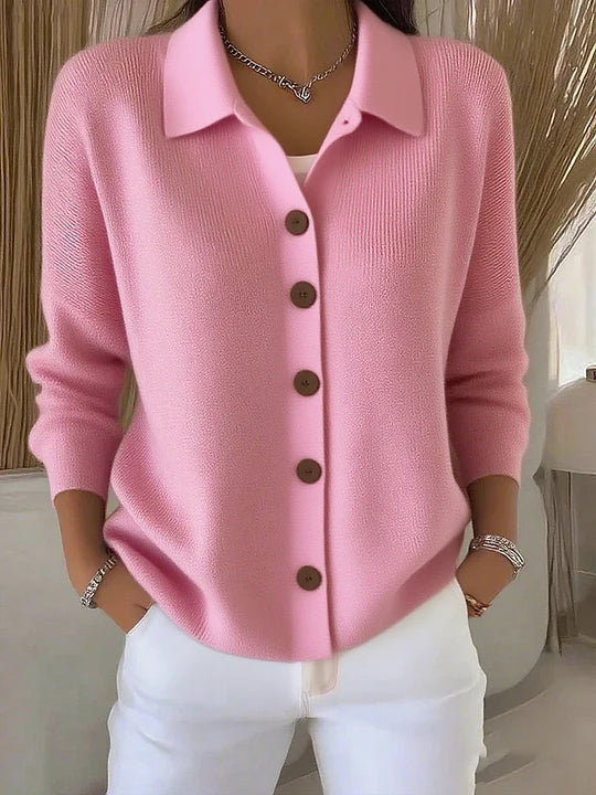 Paloma collared button cardigan for women