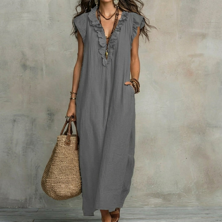 Josefina™ | Linen Ruffle Dress