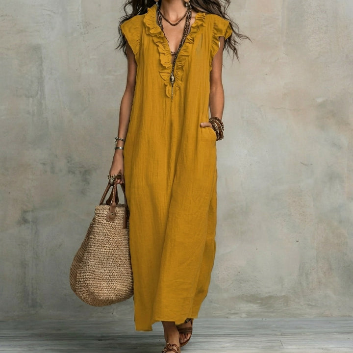 Josefina™ | Linen Ruffle Dress