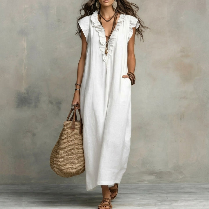 Josefina™ | Linen Ruffle Dress