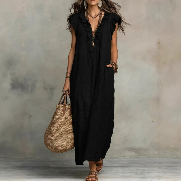 Josefina™ | Linen Ruffle Dress