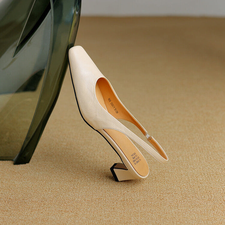Ersa genuine leather slingbacks for women