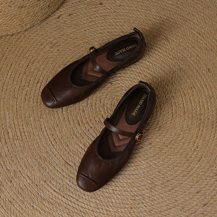 Wani leather flats for women