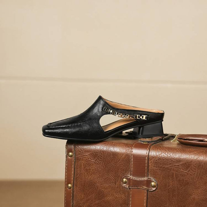 Vyla genuine leather mules for women