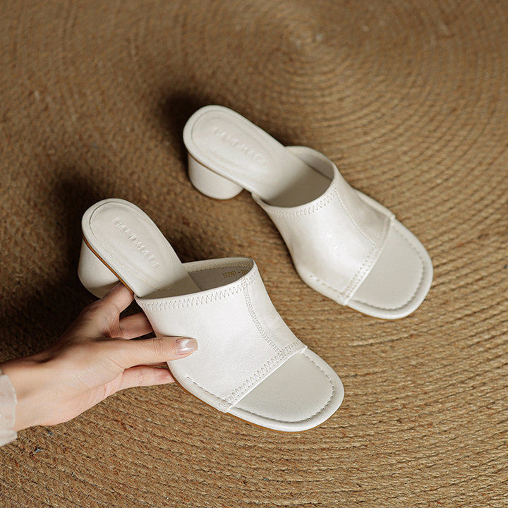 Amira genuine leather mules for women