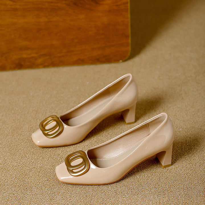 Tyra leather heels for women