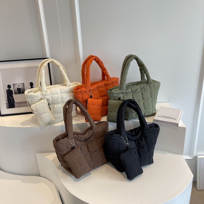CloudQuilt™ Tote Bag Set Orange