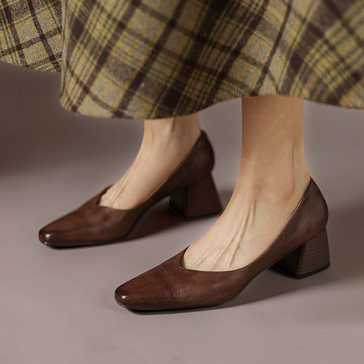 Zila genuine leather heels for women