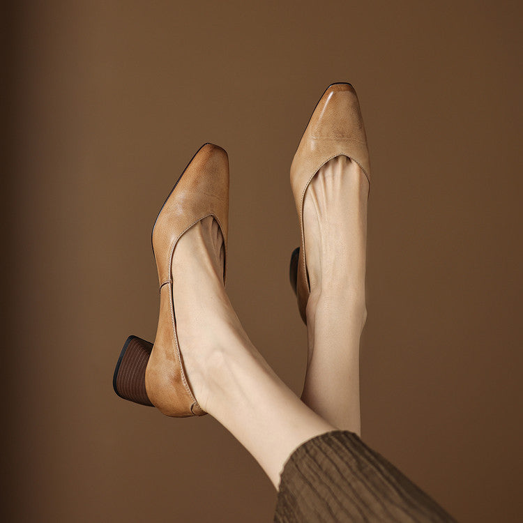 Zila genuine leather heels for women