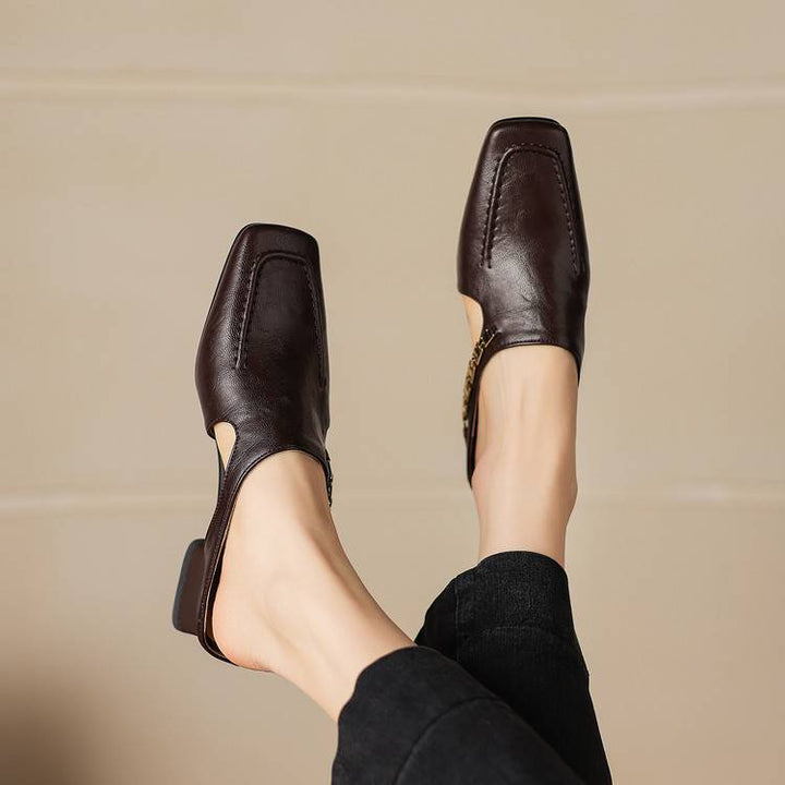 Vyla genuine leather mules for women