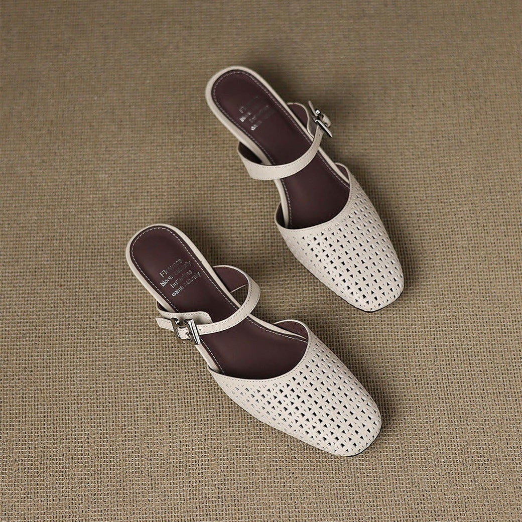 Nilda genuine leather mules for women