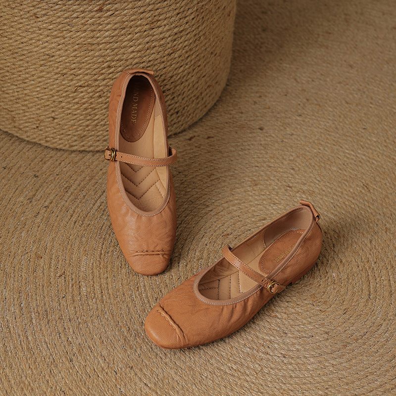 Wani leather flats for women