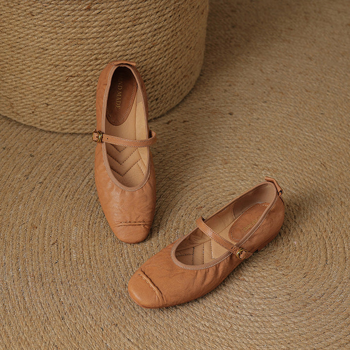 Wani leather flats for women