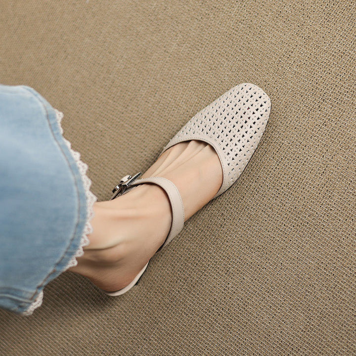 Nilda genuine leather mules for women