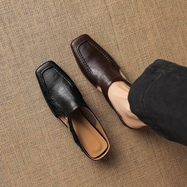 Vyla genuine leather mules for women