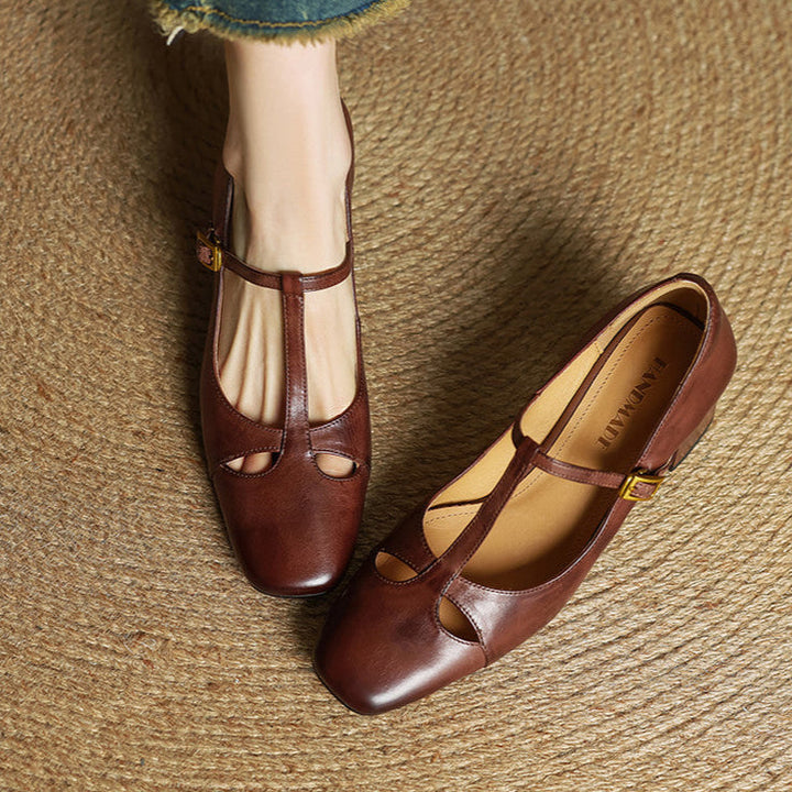 Alysa genuine leather heels for women