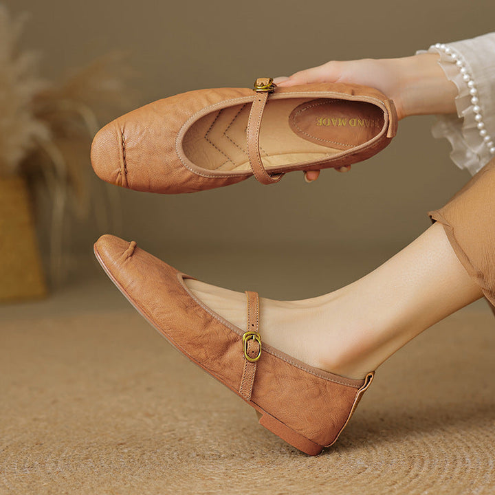 Wani leather flats for women