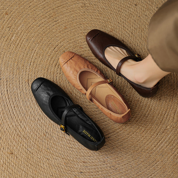 Wani leather flats for women