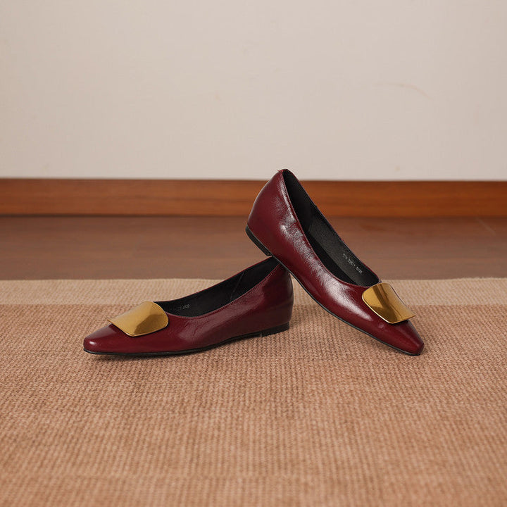 Lorea genuine leather flats for women