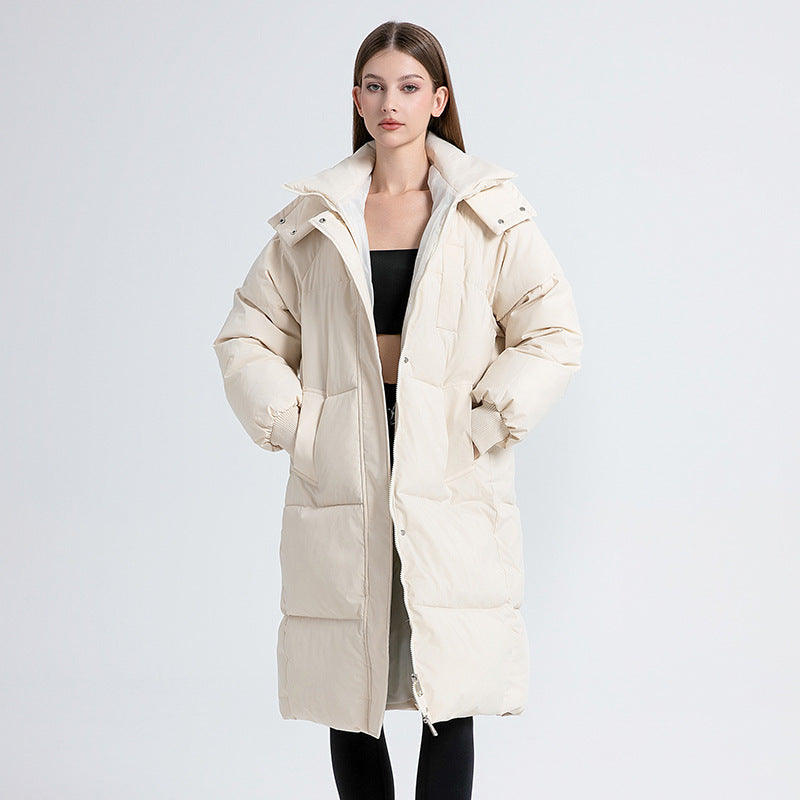 Sharon™ | Long Hooded Puffer Coat