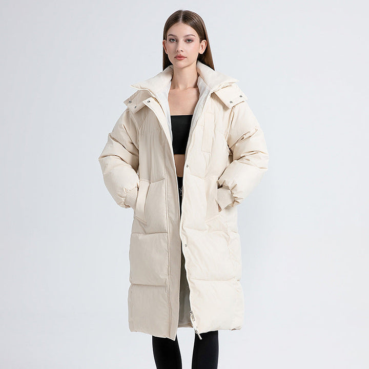 Sharon™ | Long Hooded Puffer Coat